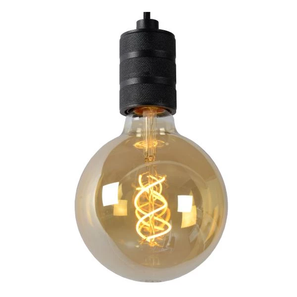 Lucide JOVA - Lámpara colgante - Ø 10 cm - 1xE27 - Negro - detalle 5